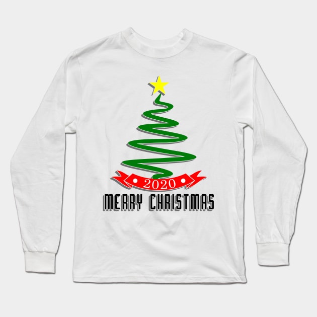06 - 2020 Merry Christmas Long Sleeve T-Shirt by SanTees